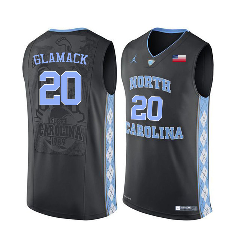 Men North Carolina Tar Heels #20 George Glamack College Basketball Jerseys Sale-Black - Click Image to Close